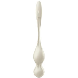 SATISFYER - BOLAS DE KEGEL VIBRATORIAS LOVE BIRDS BLANCAS
