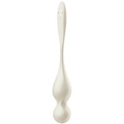 SATISFYER - BOLAS DE KEGEL VIBRATORIAS LOVE BIRDS BLANCAS