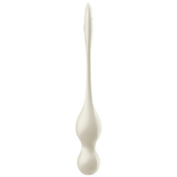 SATISFYER - BOLAS DE KEGEL VIBRATORIAS LOVE BIRDS BLANCAS