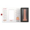 ONINDER - VIBRADOR DILDO MEDIANO DE BOGOTÁ, 9 VELOCIDADES, NATURAL, 20 CM -O- 4.2 CM - APLICACIÓN GRATUITA
