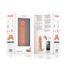 ONINDER - PEQUEÑO VIBRADOR DILDO DE BOGOTÁ 9 VELOCIDADES NATURAL 17.5 CM -O- 4 CM - APLICACIÓN GRATUITA