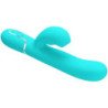 PRETTY LOVE - PERLITA VIBRADOR MULTIFUNCIÓN 3 EN 1 PARA EL PUNTO G VERDE AGUA