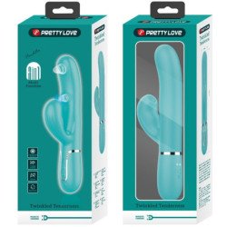 PRETTY LOVE - PERLITA VIBRADOR MULTIFUNCIÓN 3 EN 1 PARA EL PUNTO G VERDE AGUA