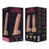 CYBER SILICOCK - STRAP-ON DE SILICONA LÍQUIDA OLIVA CON 3 ANILLOS GRATIS 19 CM -O- 3,9 CM