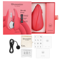 WOMANIZER - LIBERTY 2 ESTIMULADOR & SUCCIONADOR CLITORIS ROSA