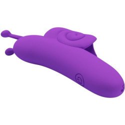 AMOR PRECIOSO - ESTIMULADOR DE DEDOS PÚRPURA CON FORMA DE CARACOL