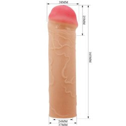 AMOR PRECIOSO - CUBIERTA PARA EXTENSOR DE PENE NILO CARNE