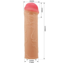 PRETTY LOVE - CUBIERTA PARA EXTENSOR DE PENE NILO CARNE