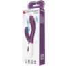 PRETTY LOVE - VIBRADOR DE CONEJO BESO DE MARIPOSA Y ESTIMULADOR DEL PUNTO G MORADO