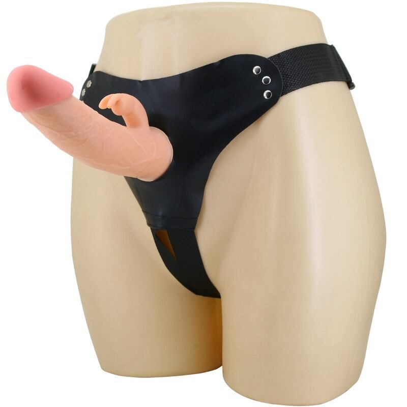 PRETTY LOVE - MAVIS HARNESS BRAGUITAS UNIVERSALES CON DILDO DE 19 CM NATURAL