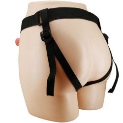 PRETTY LOVE - MAVIS HARNESS BRAGUITAS UNIVERSALES CON DILDO DE 19 CM NATURAL