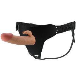 PRETTY LOVE - MAVIS HARNESS BRAGUITAS UNIVERSALES CON DILDO DE 19 CM NATURAL