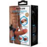 PRETTY LOVE - MARION HARNESS BRAGUITAS UNIVERSALES CON DILDO VIBRADOR DE 19 CM MARRÓN