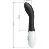 PRETTY LOVE - VIBRADOR DE PUNTO G BISHOP CON 30 MODOS, NEGRO