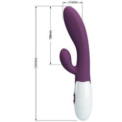 AMOR PRECIOSO - VIBRADOR ALVIS RABBIT Y PUNTO G MORADO