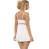 SUBBLIME - BABYDOLL ESCOTE V DETALLE LAZOS BLANCO S/M