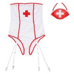 SUBBLIME - DISFRAZ DE ENFERMERA SEXY CON TEDDY L/XL