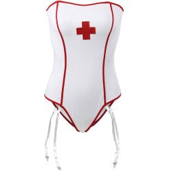 SUBBLIME - DISFRAZ DE ENFERMERA SEXY CON TEDDY L/XL