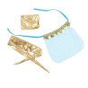 SUBBLIME - CONJUNTO DE LENCERÍA AZUL ESTILO INDIA L/XL