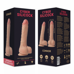 CYBER SILICOCK - CONFERENCIA CONNOR DE SILICONA LÍQUIDA CON 3 ANILLOS GRATIS 20,5 CM -O- 3,7 CM