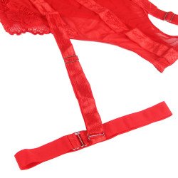 SUBBLIME - TEDDY CON DETALLE DE LIGUERO EN EL PECHO, ROJO, TALLA S/M