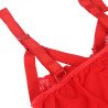 SUBBLIME - TEDDY CON DETALLE DE LIGUERO EN EL PECHO, ROJO, TALLA S/M