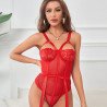 SUBBLIME - TEDDY CON DETALLE DE LIGUERO EN EL PECHO, ROJO, TALLA S/M
