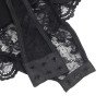 SUBBLIME - TEDDY CON LIGUERO, DETALLE DE ENCAJE Y TIRAS NEGRO L/XL