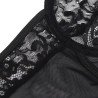 SUBBLIME - TEDDY CON LIGUERO, DETALLE DE ENCAJE Y TIRAS NEGRO L/XL