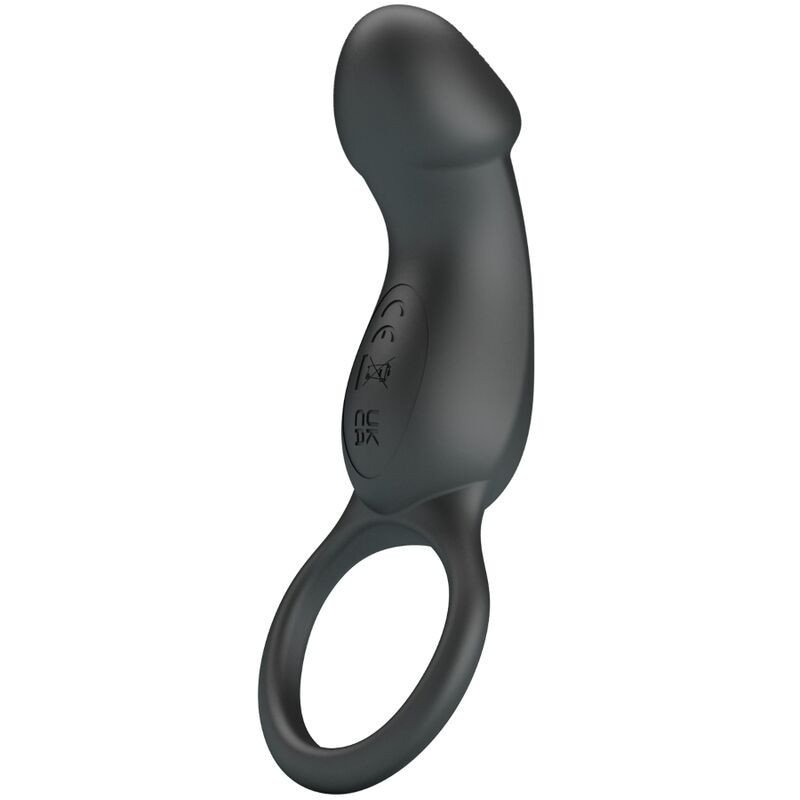 PRETTY LOVE - ANILLO VIBRATORIO NEGRO TRAE CON ESTIMULADOR