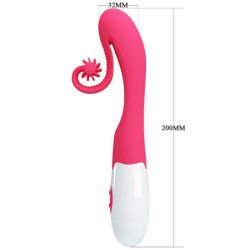 ROMANCE - VIBRADOR Y ESTIMULADOR ROSA DE 30 VELOCIDADES