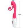 ROMANCE - VIBRADOR Y ESTIMULADOR ROSA DE 30 VELOCIDADES
