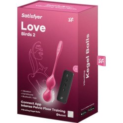 SATISFACTOR - LOVE BIRDS 2 BOLAS DE KEGEL VIBRATORIAS + APLICACIÓN GRATUITA
