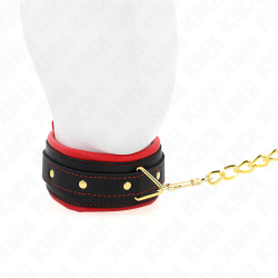 KINK - COLLAR CON CORREA DE TEJIDO LISO AJUSTABLE 33-48 CM X 5.7 CM