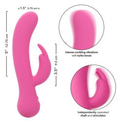 CALEXOTICS - PRIMER VIBRADOR CONEJO RECARGABLE ROSA
