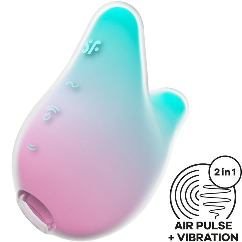 SATISFACTOR - ESTIMULADOR Y VIBRADOR SIRENA VIBES MENTA Y ROSA