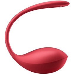 SATISFACTOR - ESTIMULADOR DE PUNTO G CON CONTROL REMOTO DE PÉTALOS BRILLANTES ROJO APLICACIÓN GRATUITA