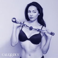 CALEXOTICS - MORDAZ DE BOLA NOCTURNA DE SILICONA NEGRA