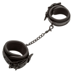 CALEXOTICS - PUÑOS DE CUERO NOCTURNAL AJUSTABLES NEGROS