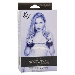 CALEXOTICS - PULSERAS DE CUERO NOCTURNAL AJUSTABLES NEGRAS