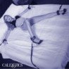 CALEXOTICS - SUJETADORES DE CAMA NOCTURNOS DE CUERO AJUSTABLES NEGROS