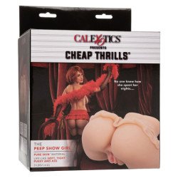 CALEXOTICS - THE PEEP SHOW GIRL DOBLE MASTURBADOR REALÍSTICO NATURAL