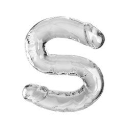 KING COCK - DOBLE PROBLEMA DOBLE DILDO 46 CM TRANSPARENTE