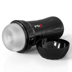 PDX EXTREME - MASTURBADOR AUTOLUBRICANTE SLIDE & GLIDE TRANSPARENTE