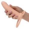 CALEXOTICS - MAXX THICK DOBLE PENETRADOR 10 VIBRACIONES CARNE