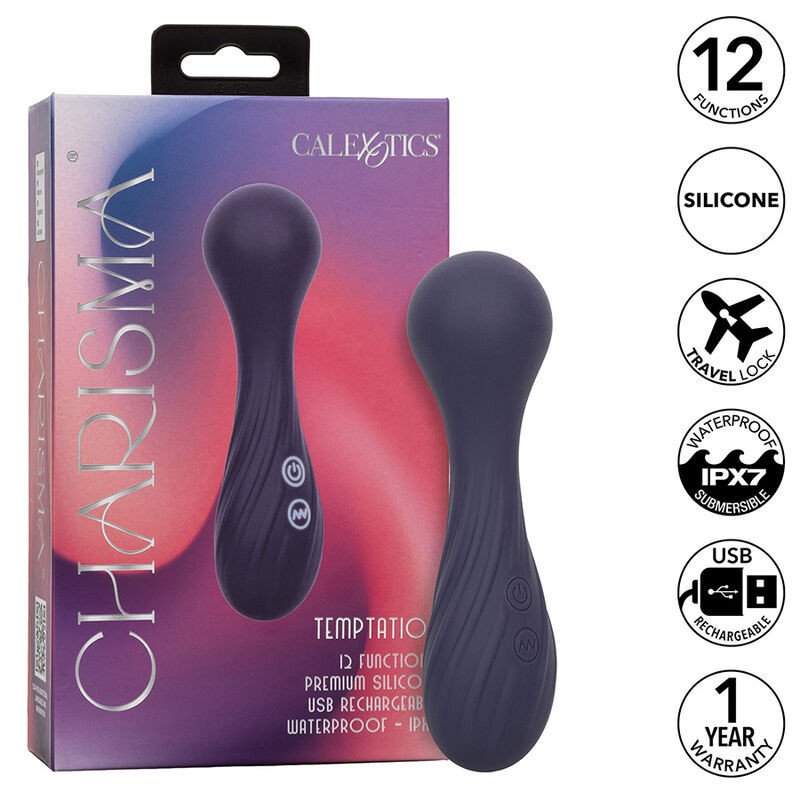 CALEXOTICS - MASAJEADOR CHARISMA TEMPTATION 12 FUNCIONES MORADO
