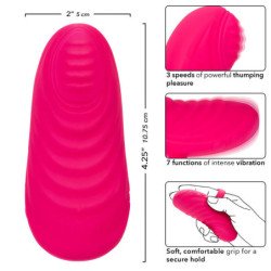 CALEXOTICS - MASAJEADOR DE BOLAS DE MANO ENVY CON 7 VIBRACIONES, COLOR ROSA