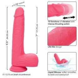 CALEXOTICS - VIBRADOR REALISTA STUDS 10 VIBRACIONES ROSA
