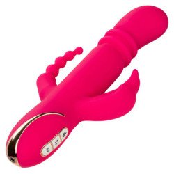 CALEXOTICS - VIBRADOR TRIPLE CON CALENTAMIENTO JACK FANTASY ROSA CONEJO
