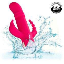 CALEXOTICS - VIBRADOR TRIPLE CON CALENTAMIENTO JACK FANTASY ROSA CONEJO